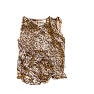 Cheetah print matching set 18 months